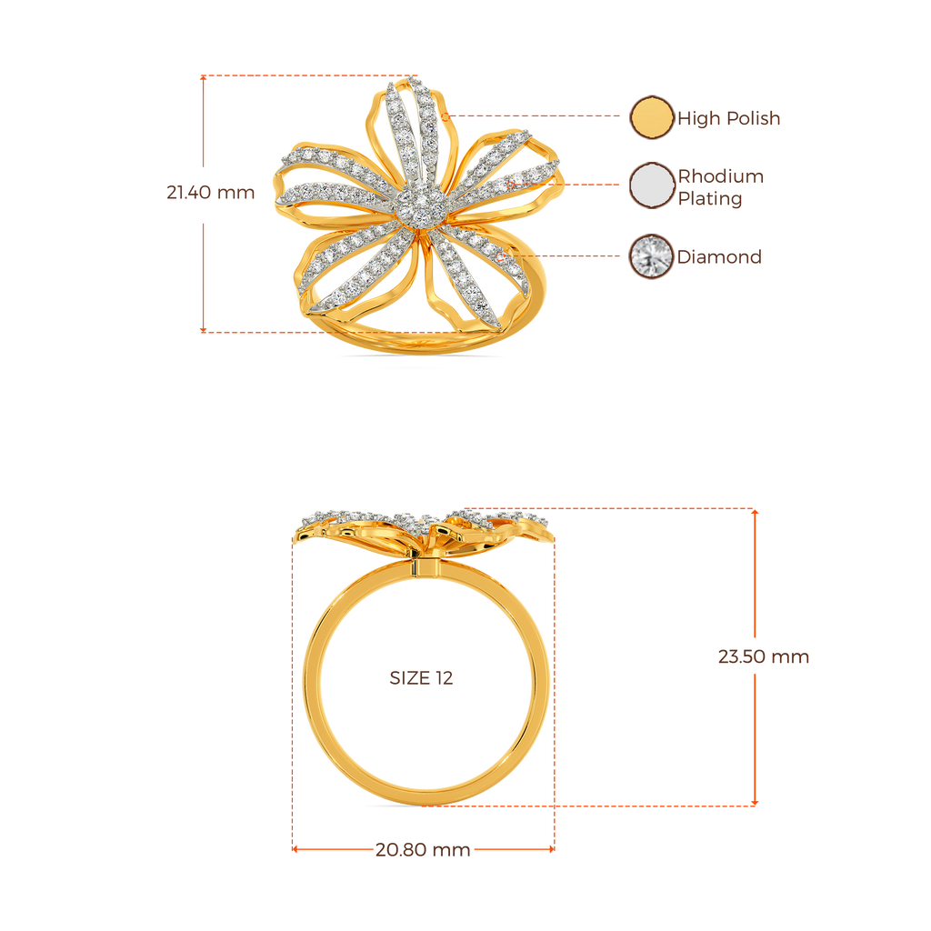 Petals Story Diamond Rings