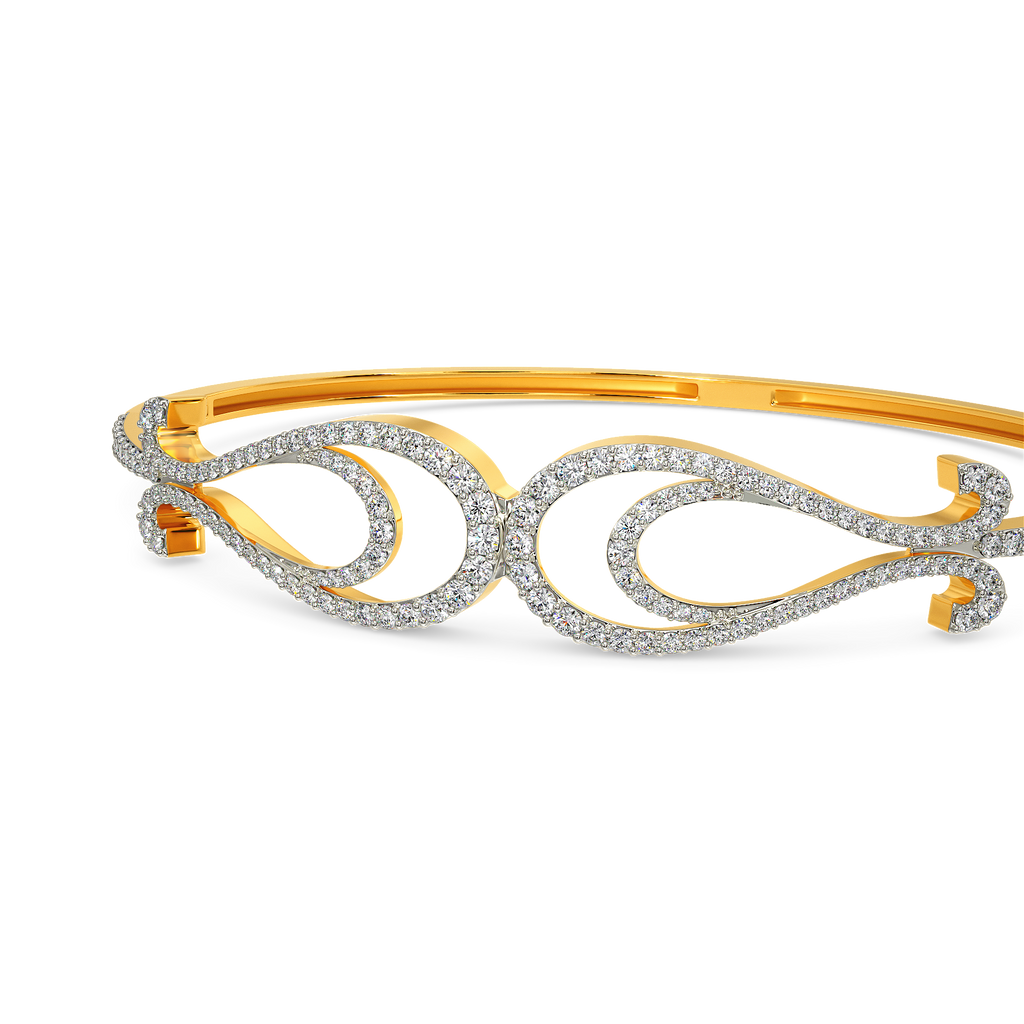Power of the Ocean Diamond Bangles