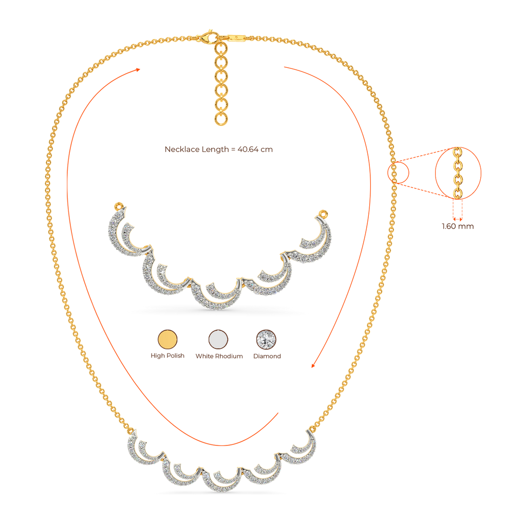 Drop of the Ocean Diamond Necklaces