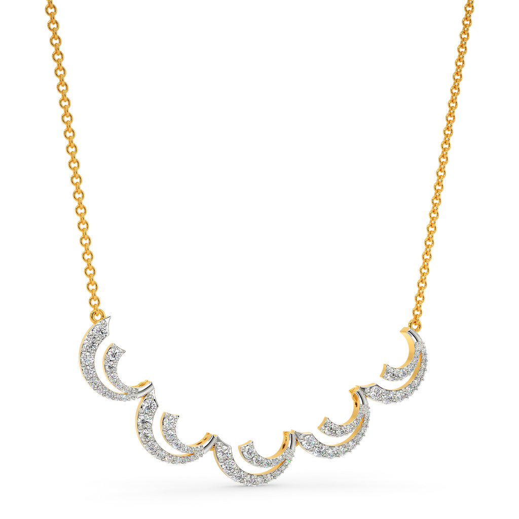 Drop of the Ocean Diamond Necklaces