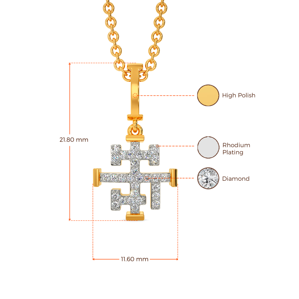 Print Fusion Diamond Pendants