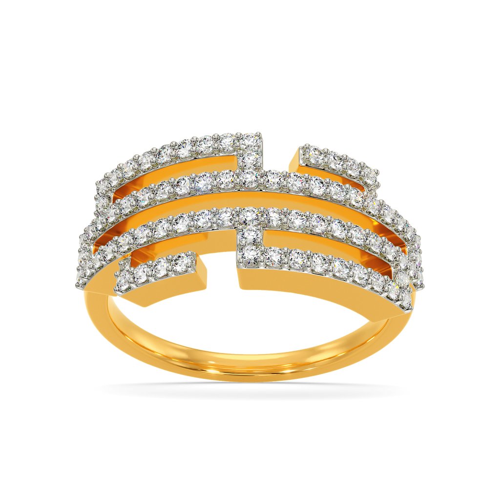 Glitch Effect Diamond Rings