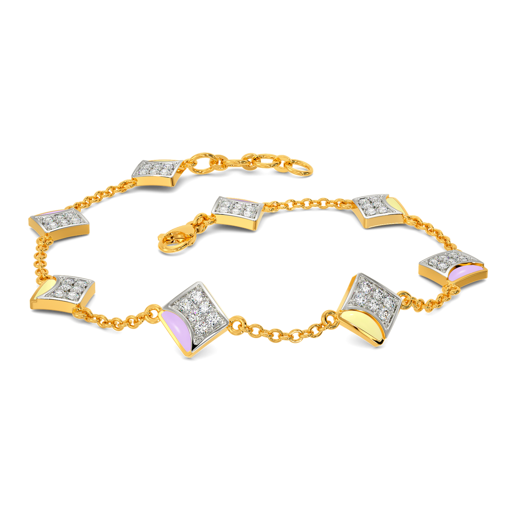 Scoop of Pastel Diamond Bracelets