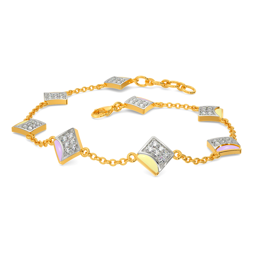 Scoop of Pastel Diamond Bracelets