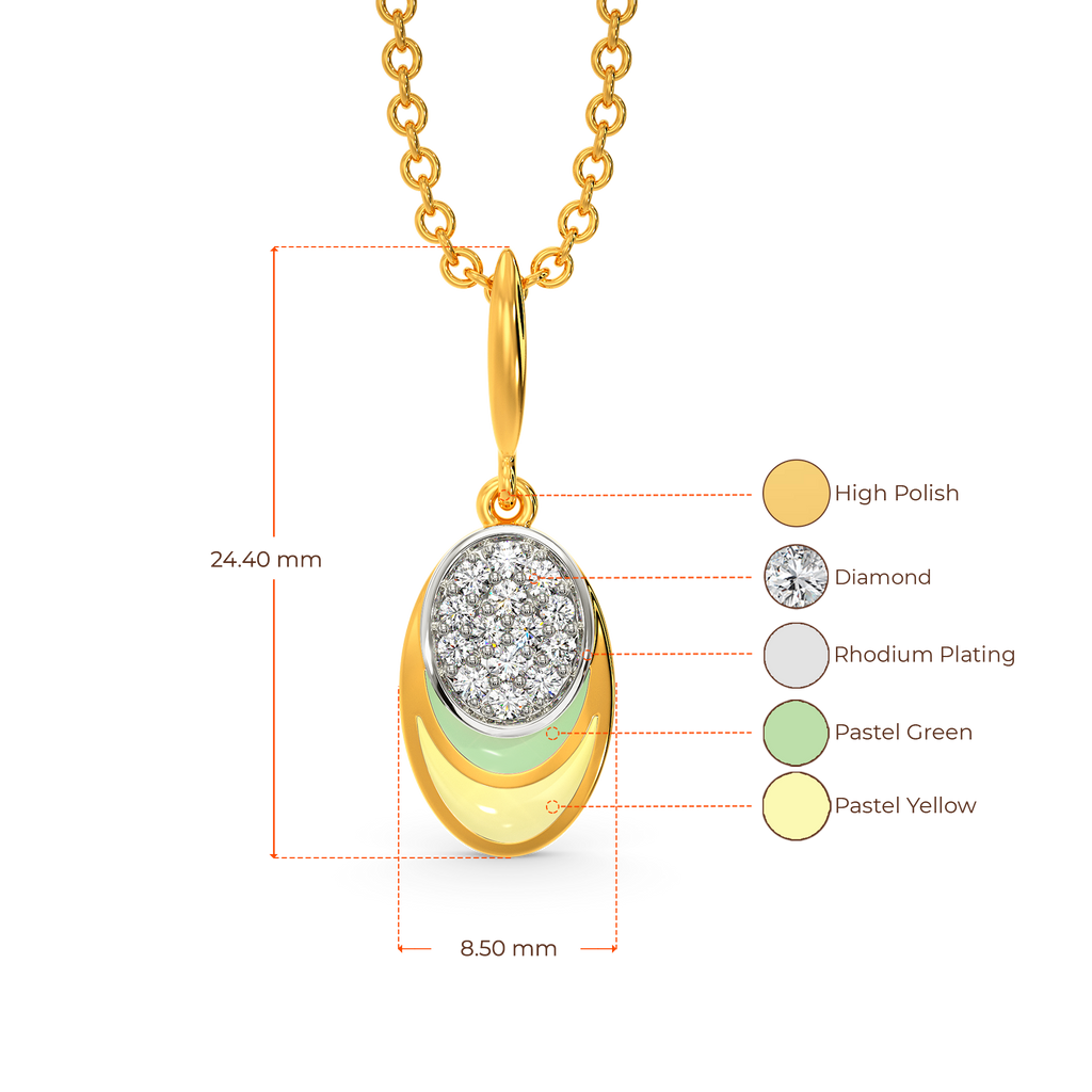 In a Scoop Mood Diamond Pendants
