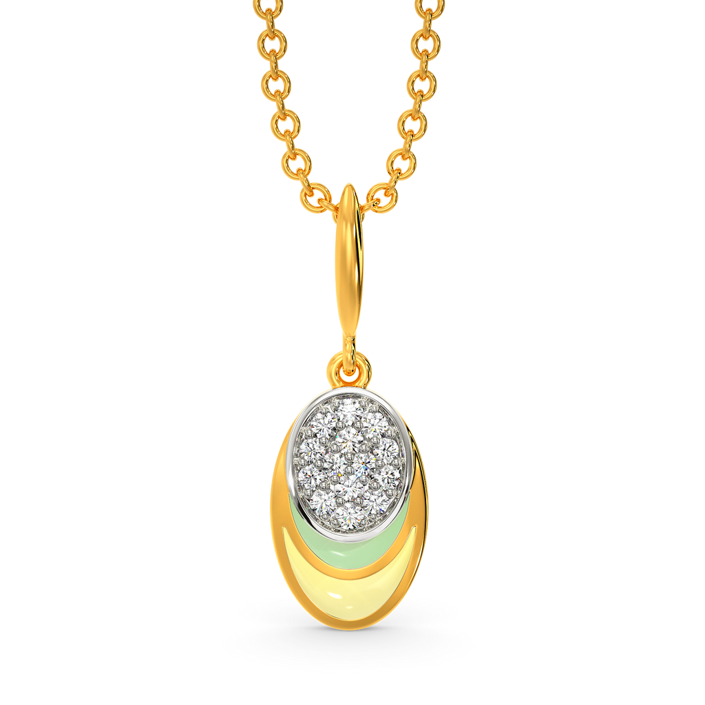 In a Scoop Mood Diamond Pendants