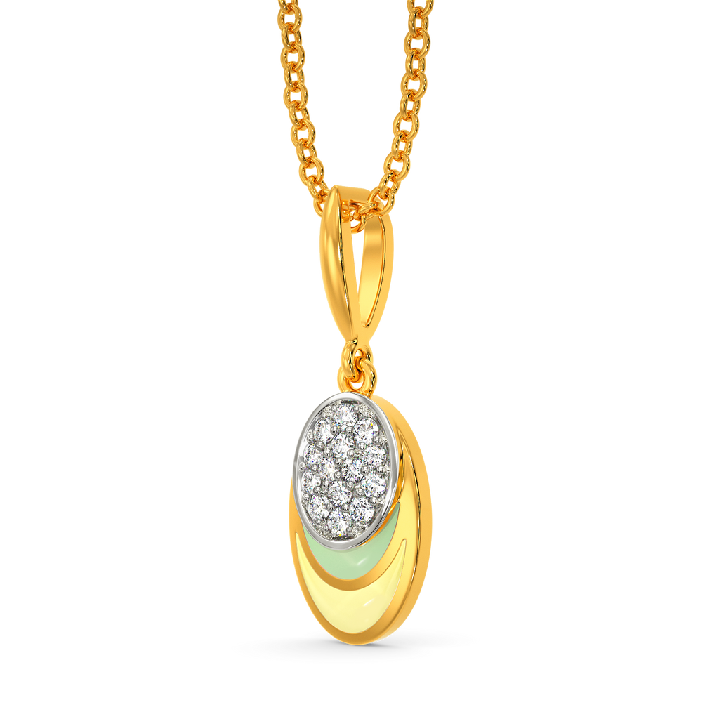 In a Scoop Mood Diamond Pendants