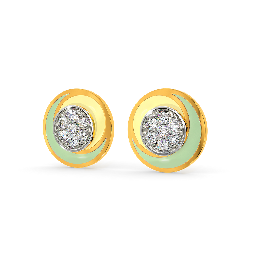 In a Scoop Mood Diamond Earrings