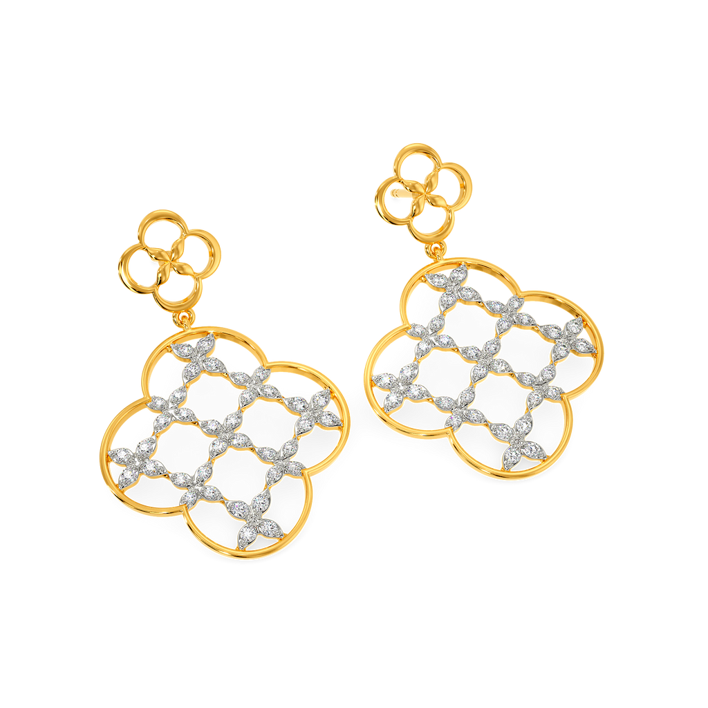 Lace Spark Diamond Earrings
