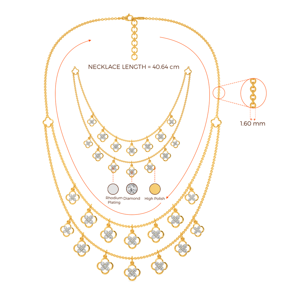 Lace Spark Diamond Necklaces