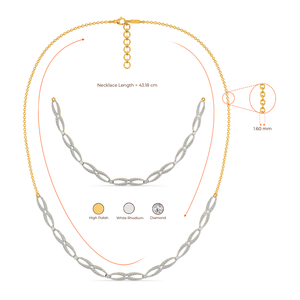 Rise n Grey Diamond Necklaces