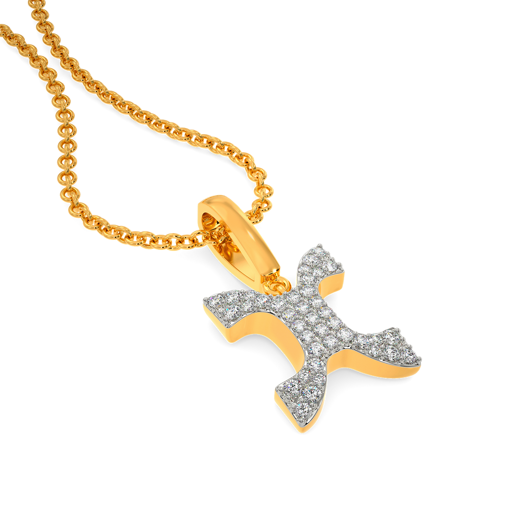 Grey Edged Diamond Pendants