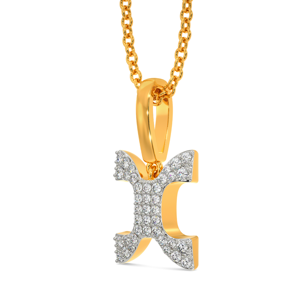 Grey Edged Diamond Pendants