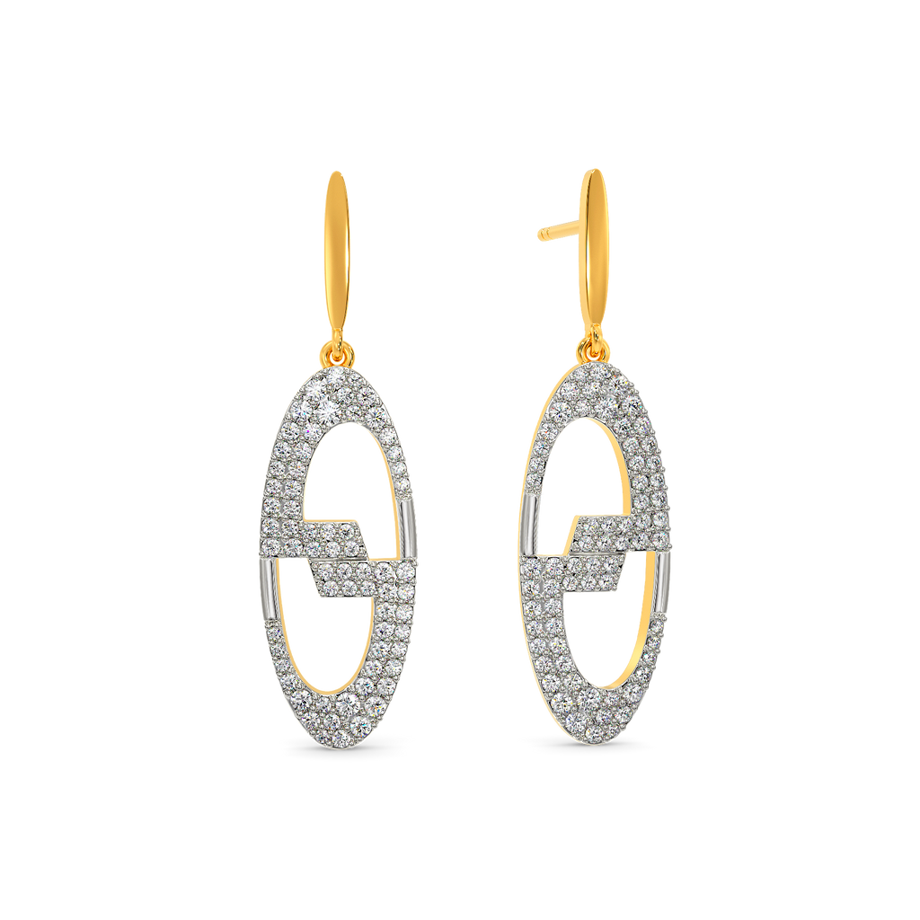 Happy in Greys Diamond Earrings