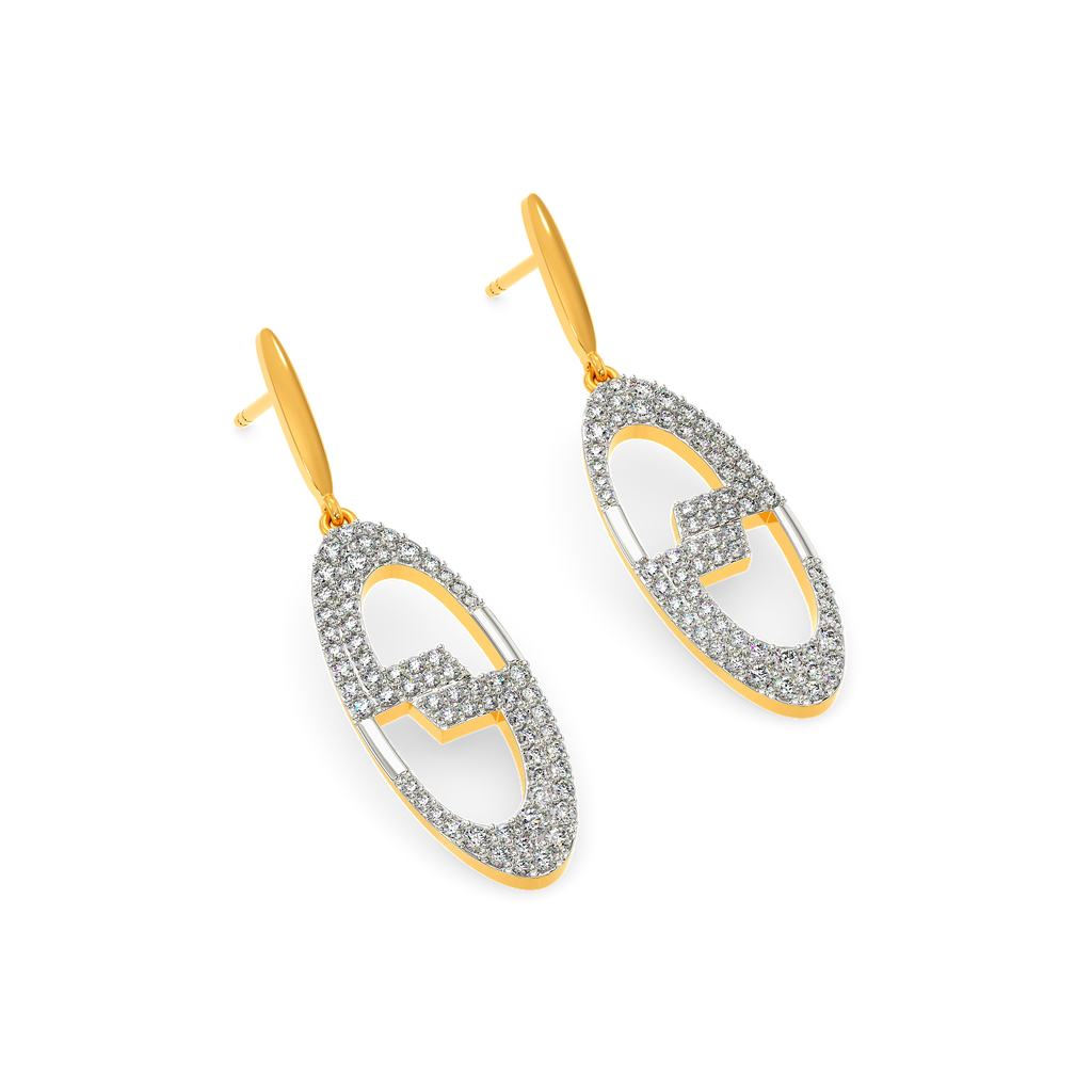 Happy in Greys Diamond Earrings