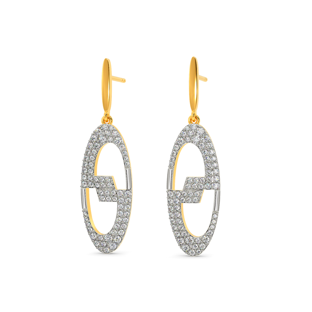 Happy in Greys Diamond Earrings