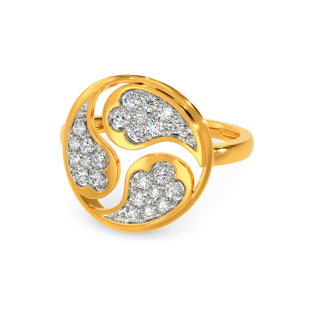 Smudged N Smokey Diamond Rings