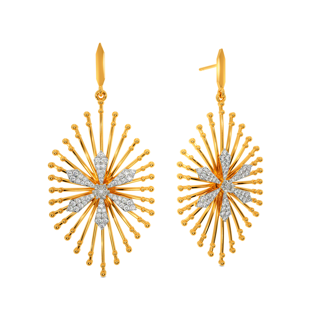 Beads Speak Diamond Earrings