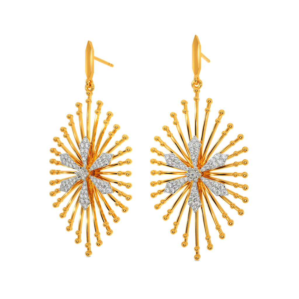 Beads Speak Diamond Earrings