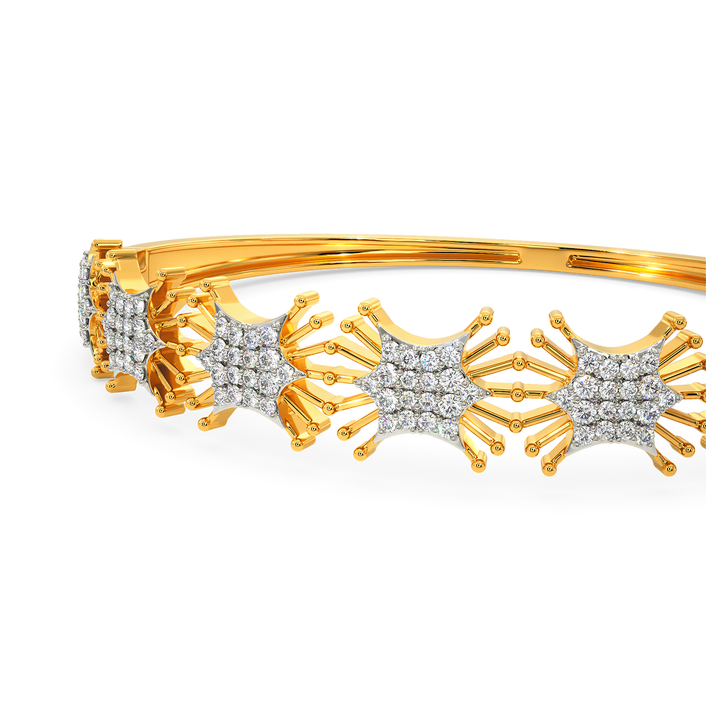 Playful Beads Diamond Bangles