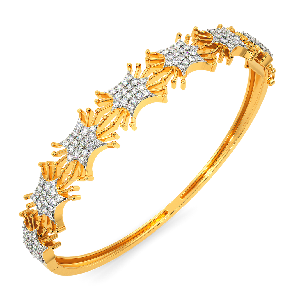 Playful Beads Diamond Bangles