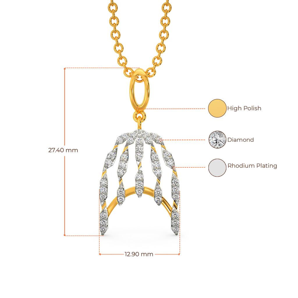 Futuristic Muse Diamond Pendants