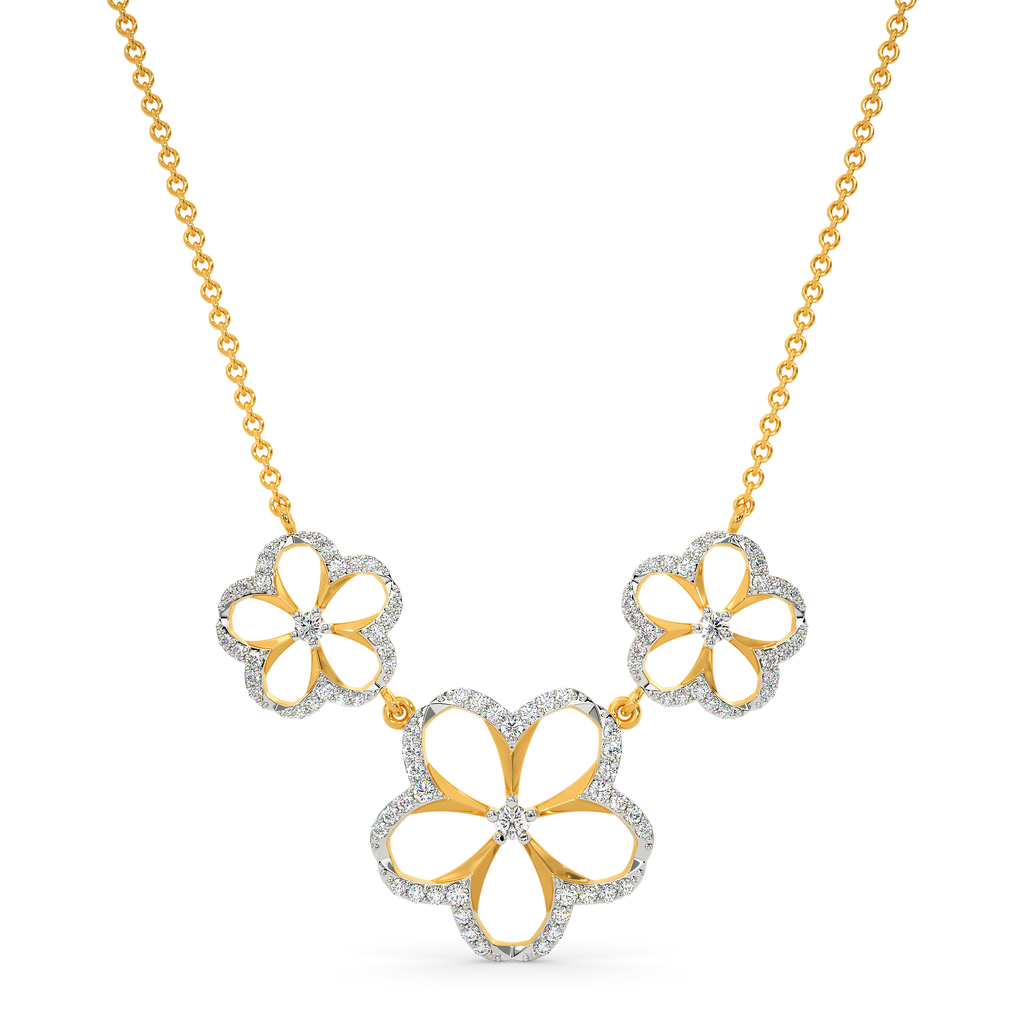 Bloom Like Magnolia Diamond Necklaces