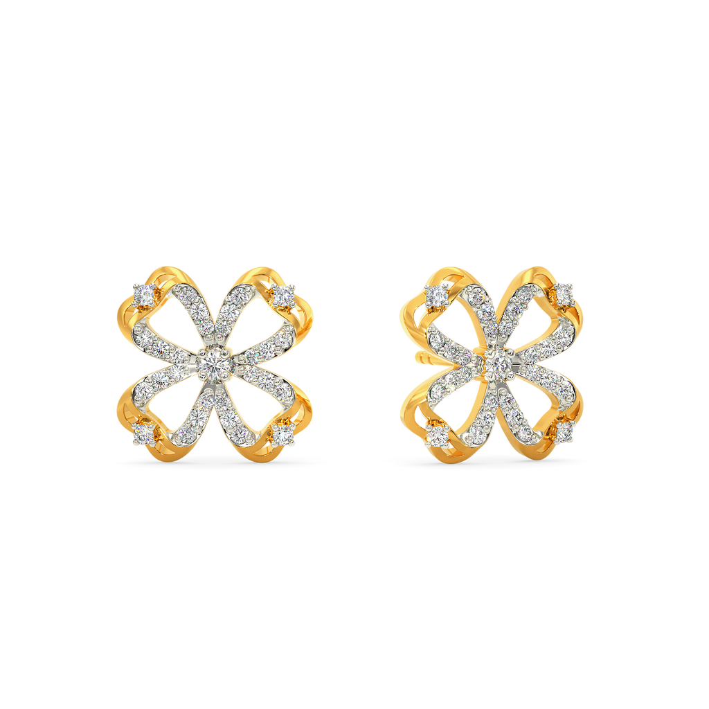 Mystic Bloom Diamond Earrings