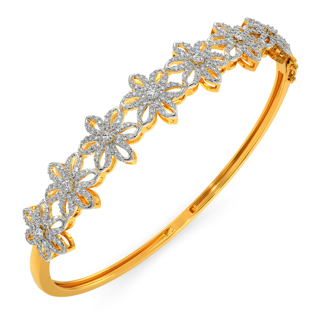 Season de Flora Diamond Bangles