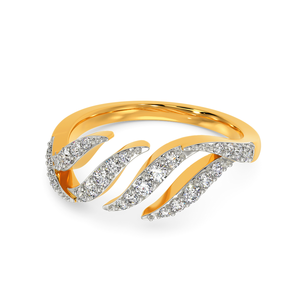 Dramatic Feathers Diamond Rings