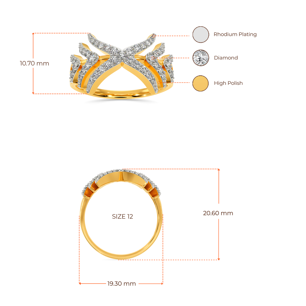 Show your Feathers Diamond Rings