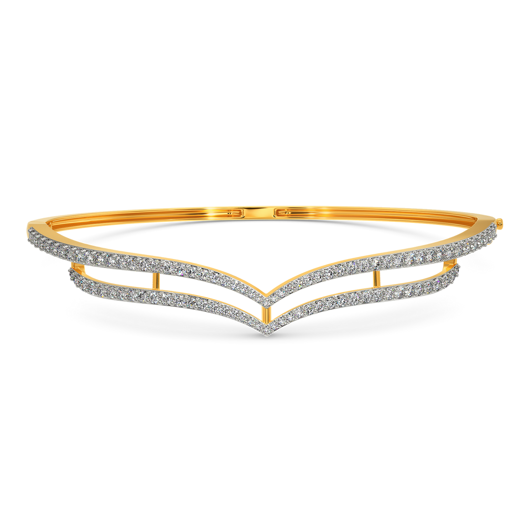 In a Feathery Mood Diamond Bangles