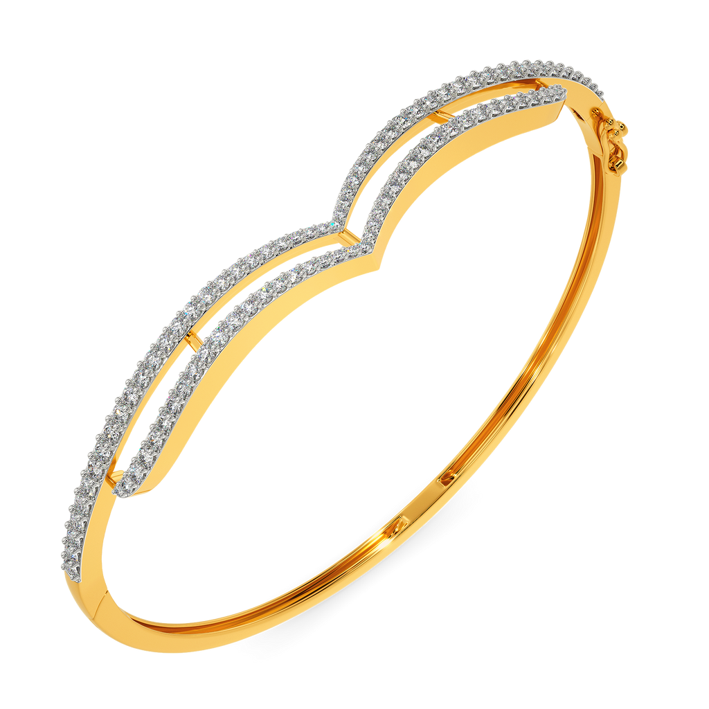 In a Feathery Mood Diamond Bangles