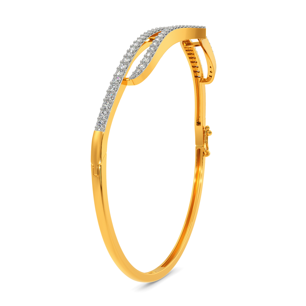 In a Feathery Mood Diamond Bangles