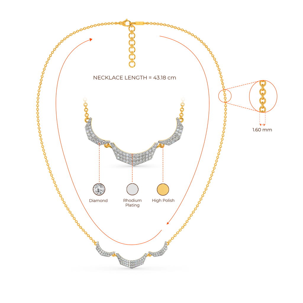 Geometrica Diamond Necklaces
