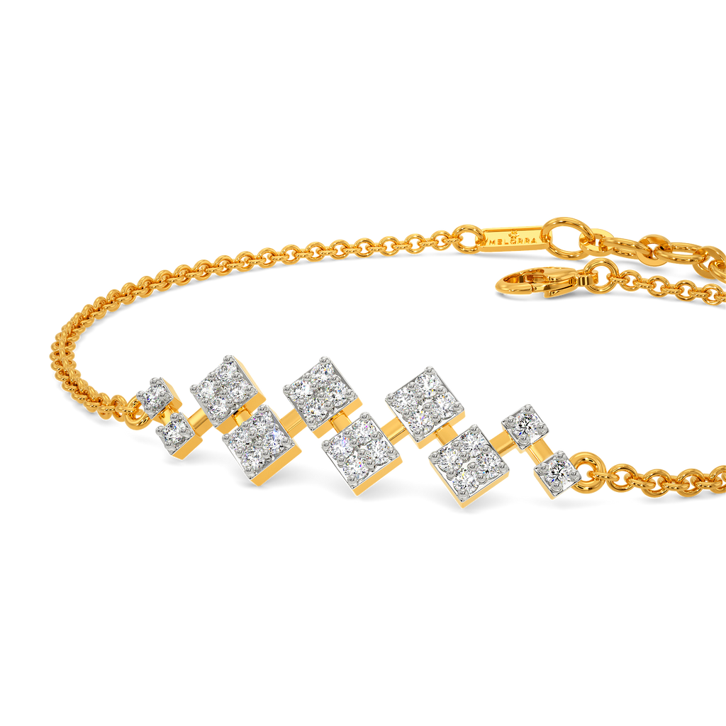 Tartan Embrace Diamond Bracelets