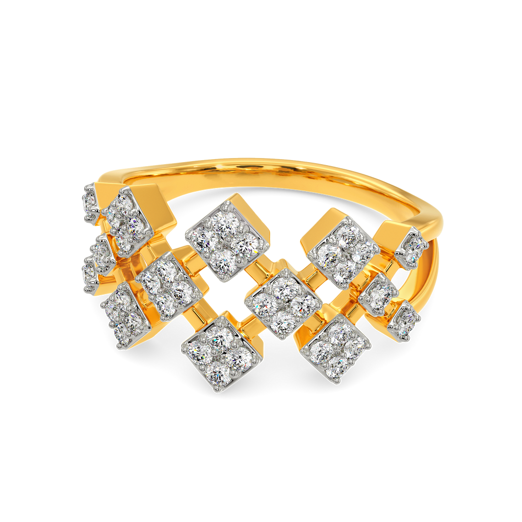 Tartan Embrace Diamond Rings