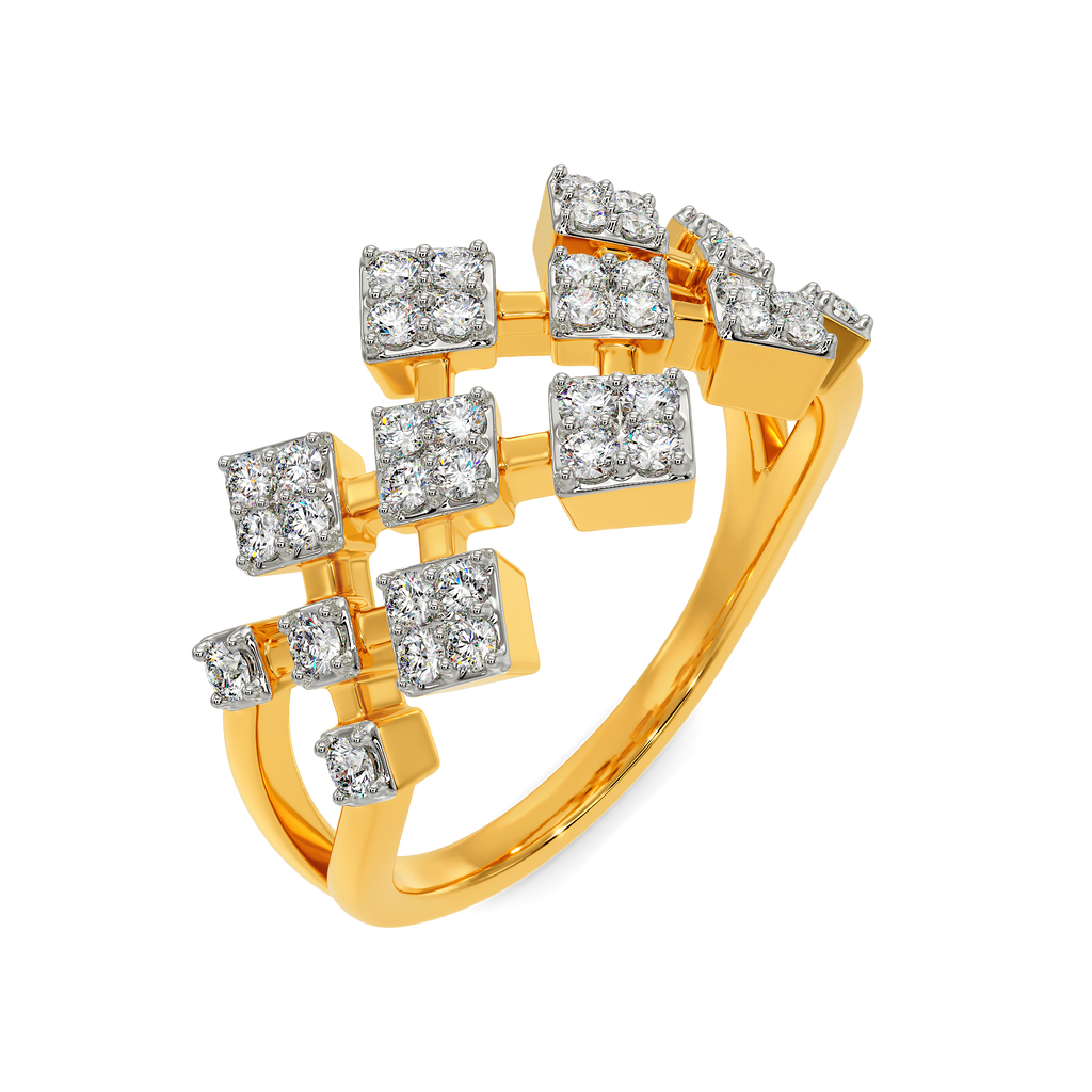Tartan Embrace Diamond Rings