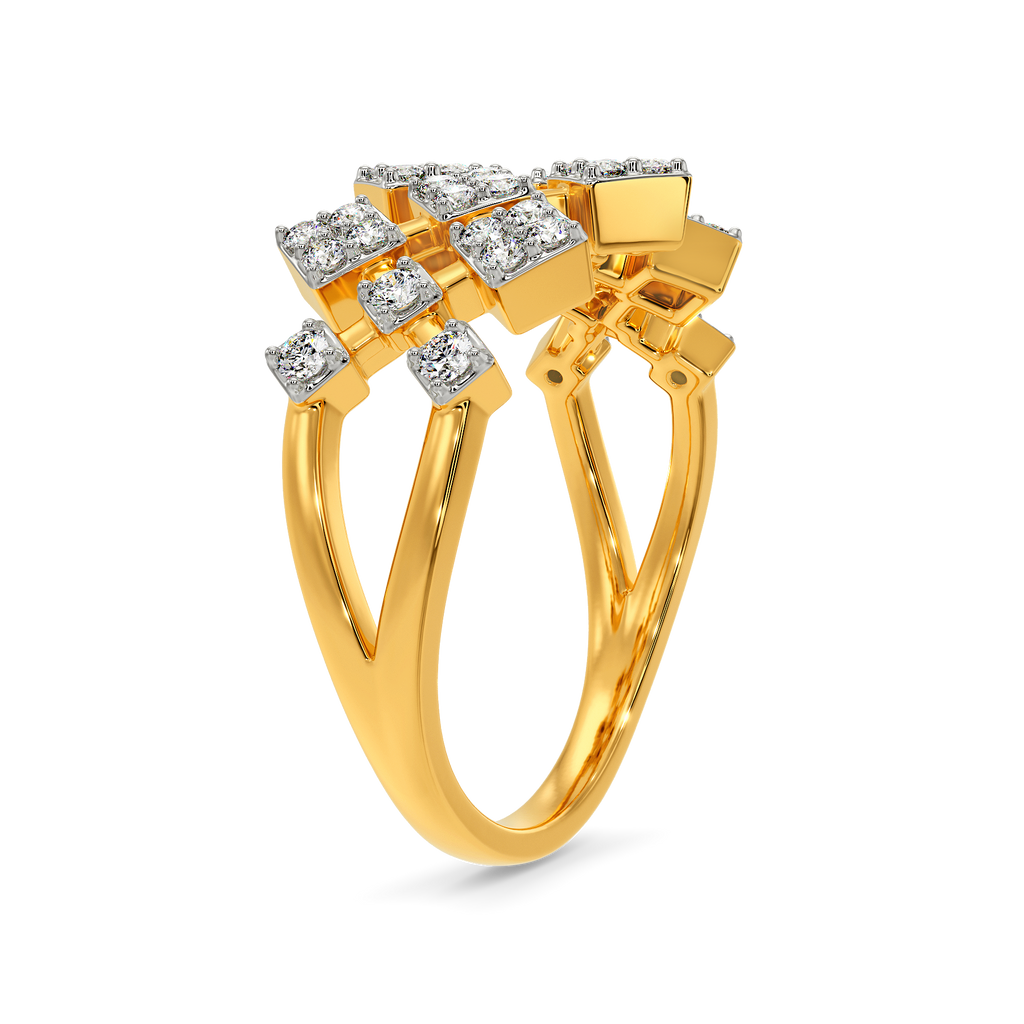 Tartan Embrace Diamond Rings