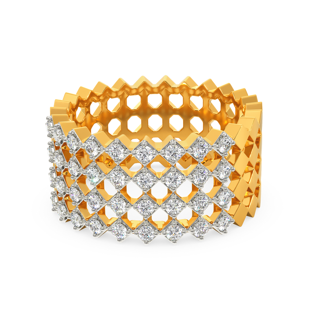 Tartan Obsessed Diamond Rings