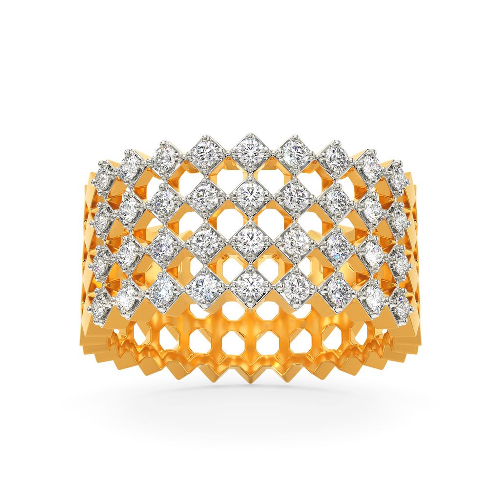 Tartan Obsessed Diamond Rings