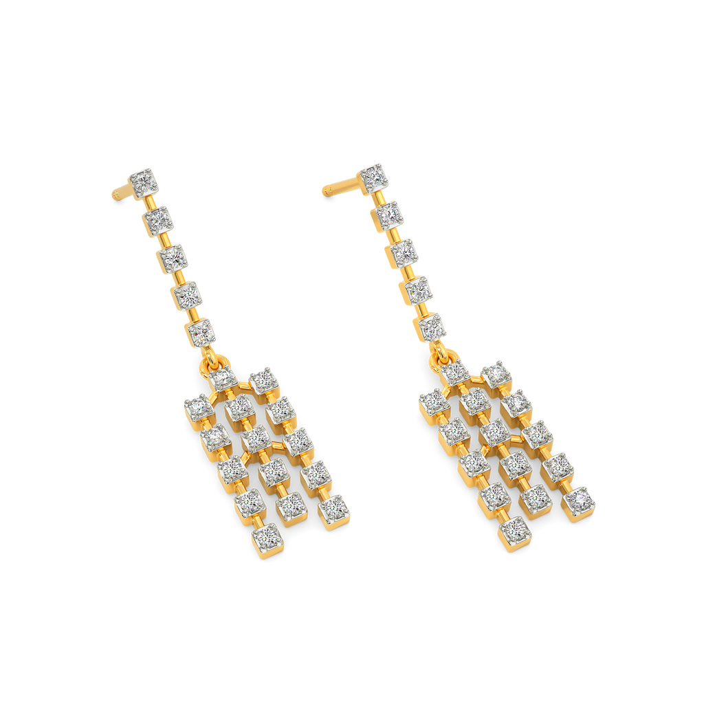 Legacy Checks Diamond Earrings