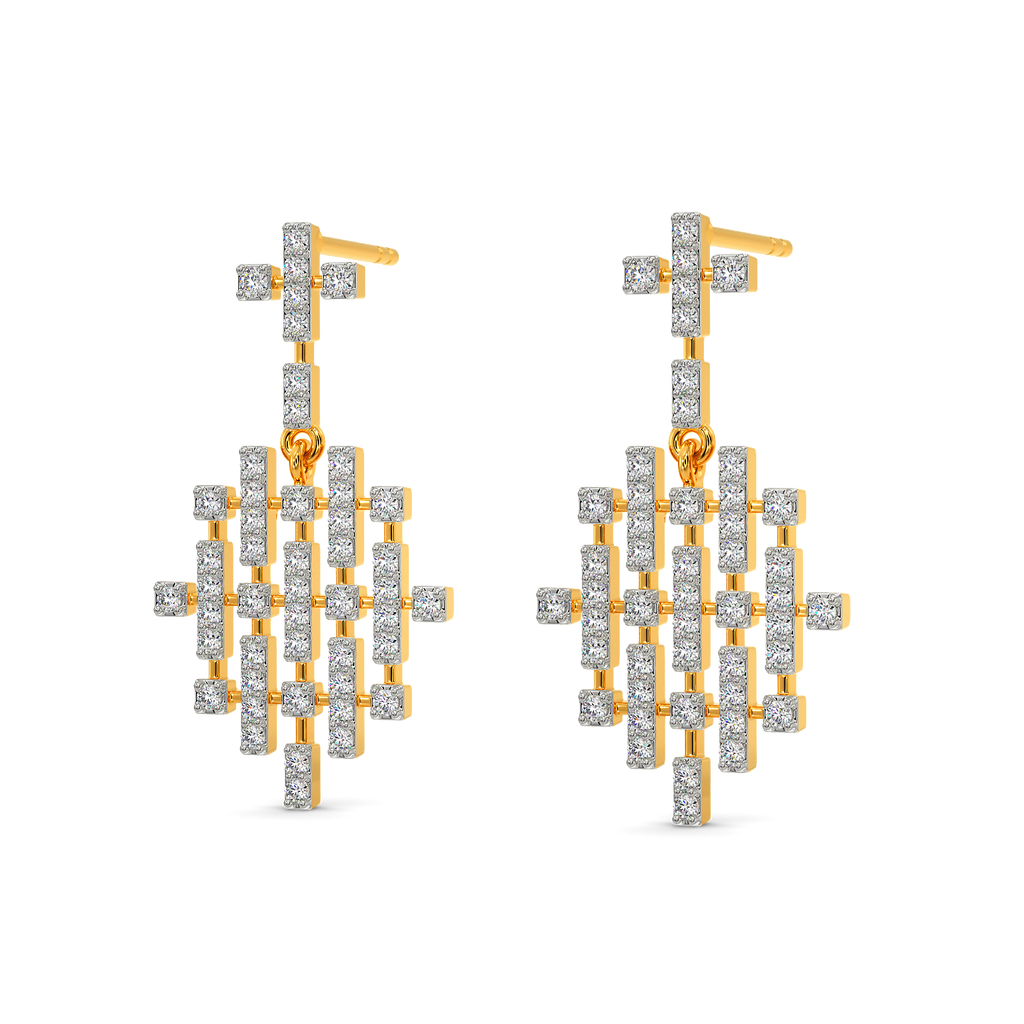 Ode to Tartan Diamond Earrings