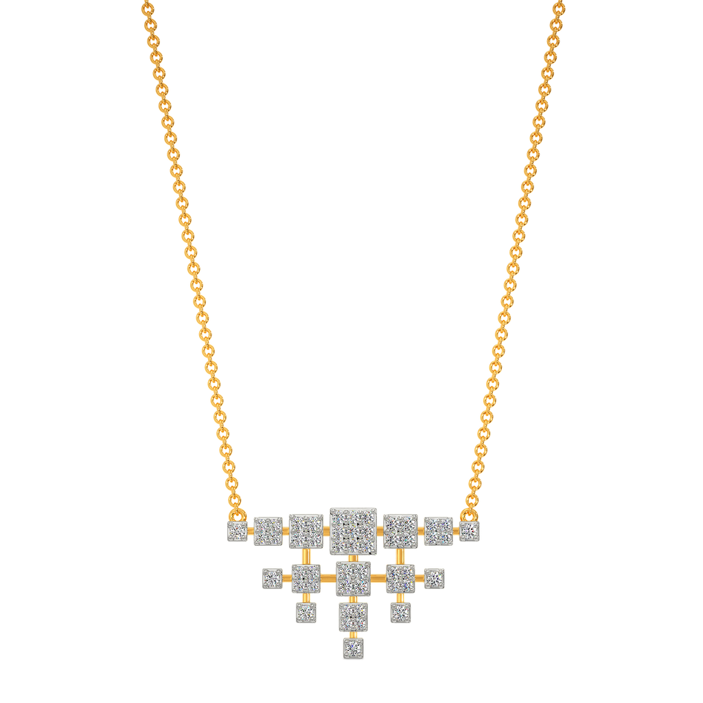 Tartan Sparkle Diamond Necklaces