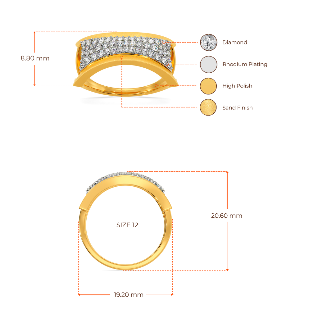 New Edge Diamond Rings