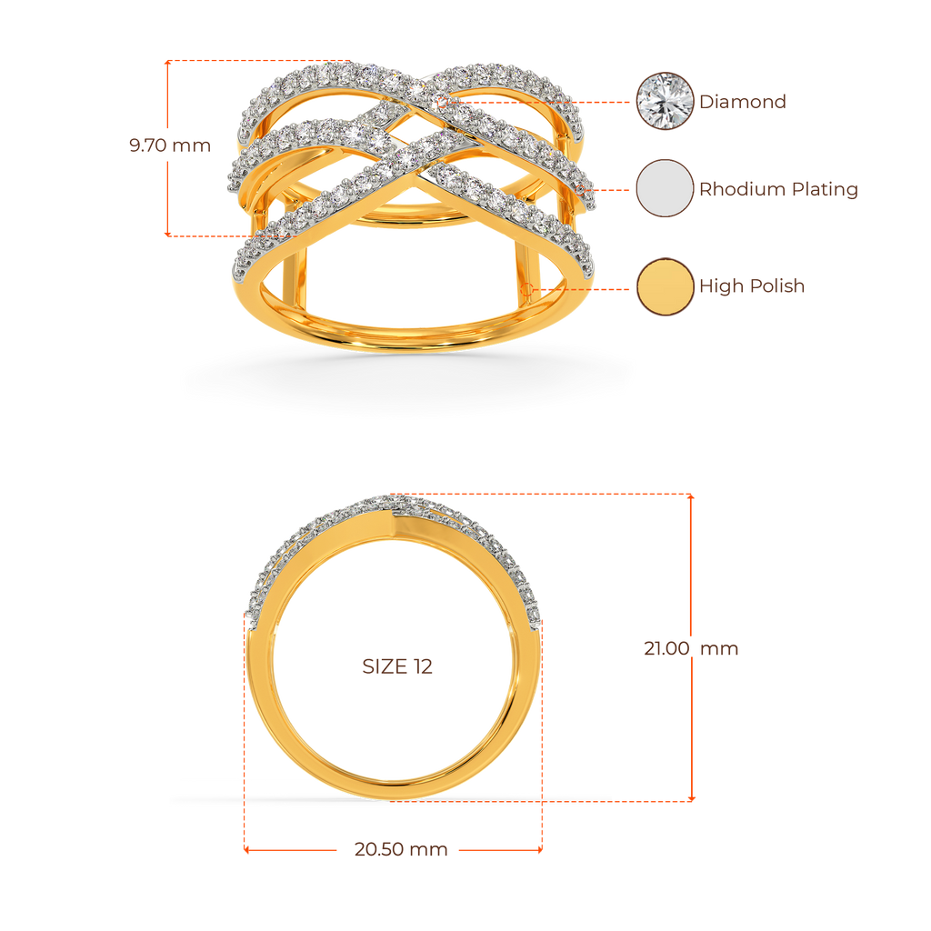 Shades of Beige Diamond Rings
