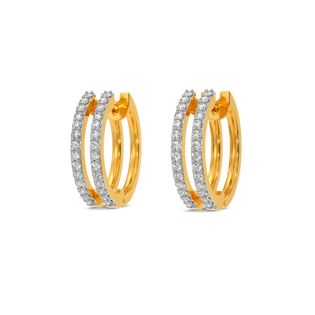 Shearling Diamond Earrings