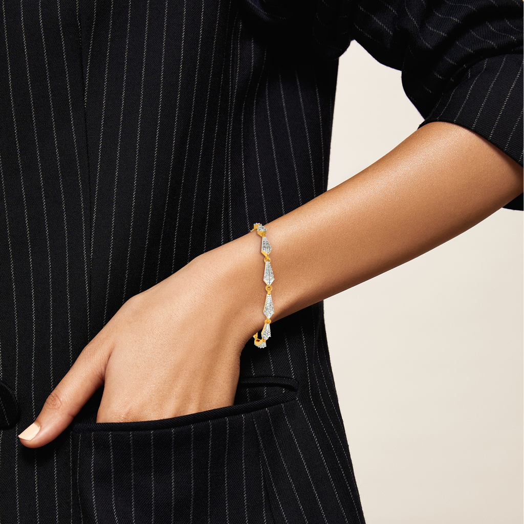 Tie Fusion Diamond Bracelets