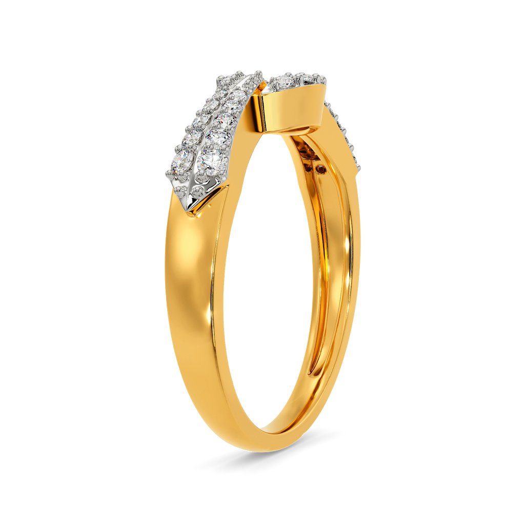 Tie Fusion Diamond Rings
