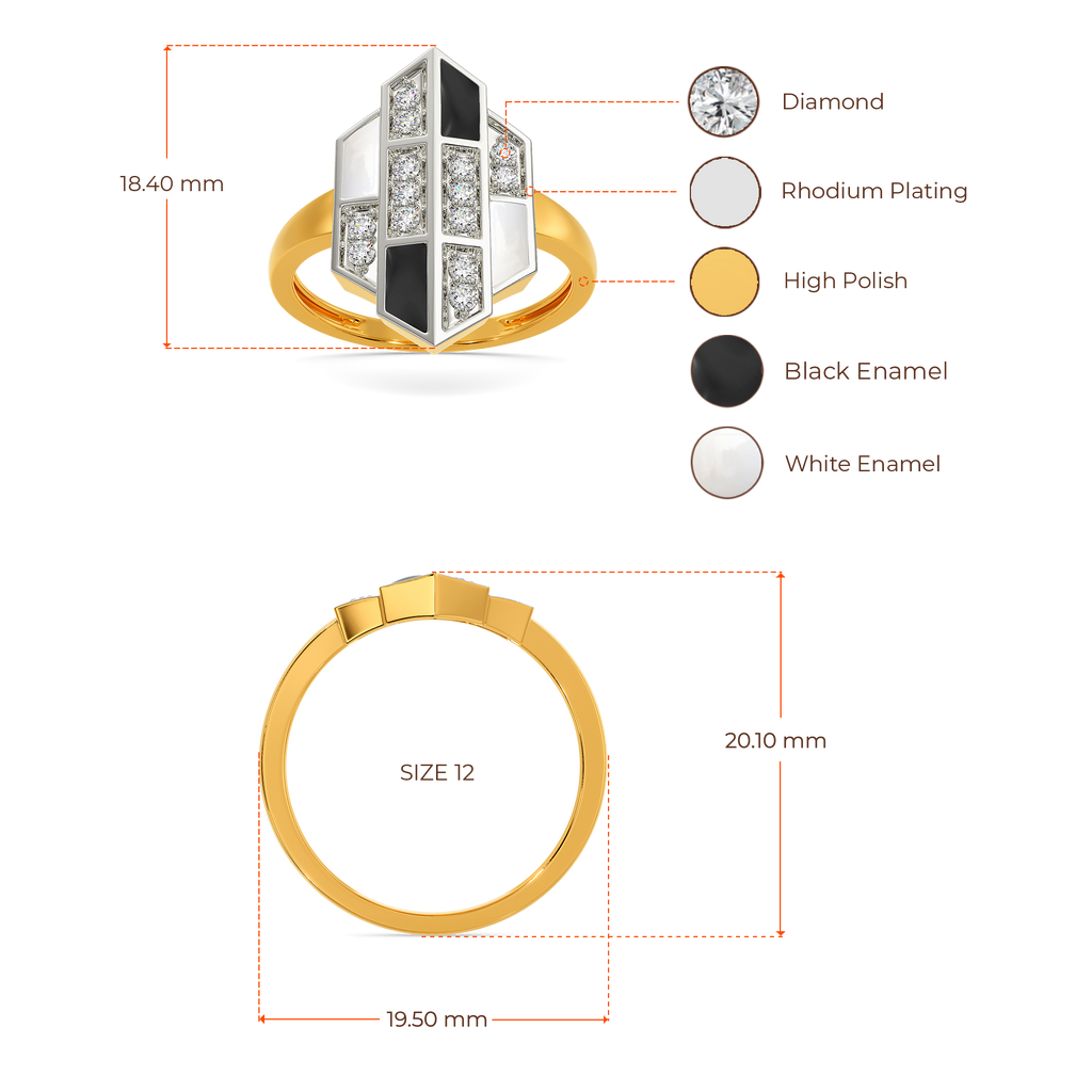 B n W Mood Diamond Rings